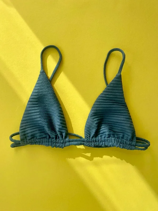 Acacia: Gigi Ribbed Bikini Top - Horizon