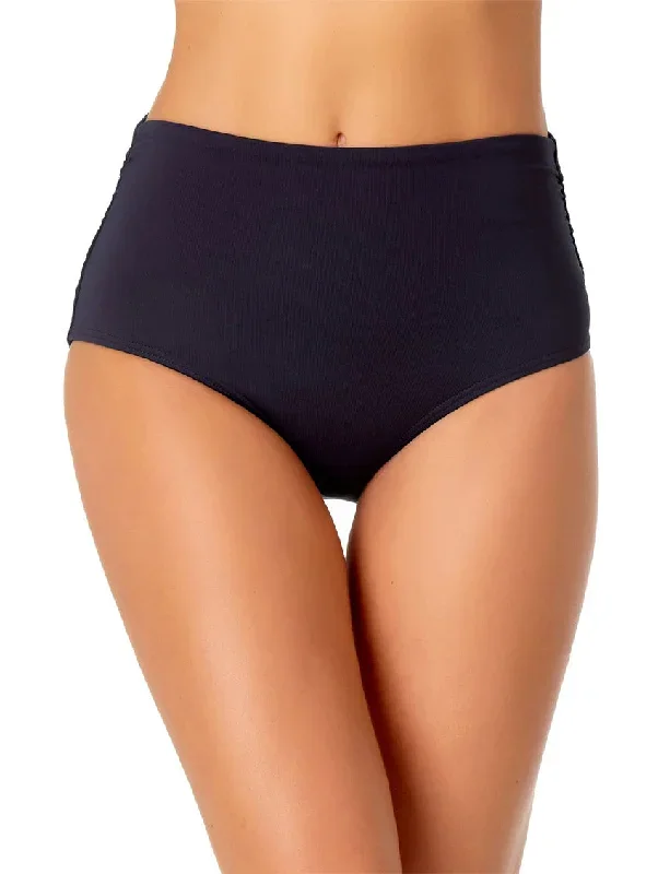 Anne Cole Shirred Hi-Low Swim Bottom