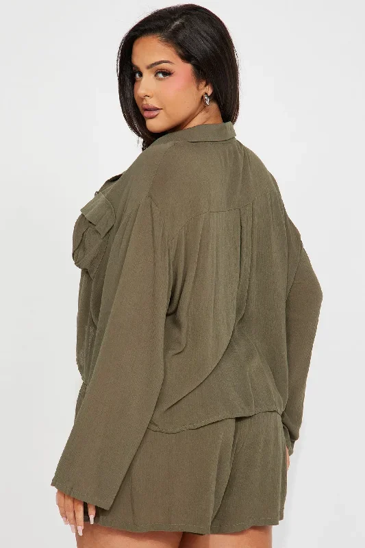 breezy-paradise-linen-pocket-cover-up-shorts-set-olive