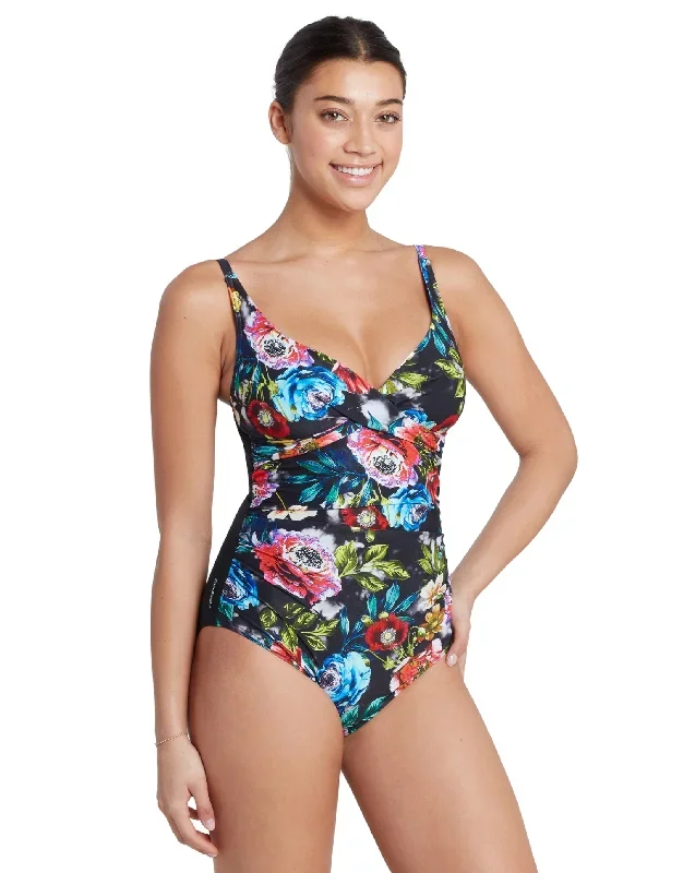 Cassia Mystery Classicback Swimsuit - Black/Multi