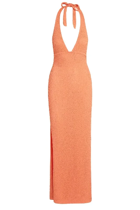 Catania Dress - Summer Peach Crochet