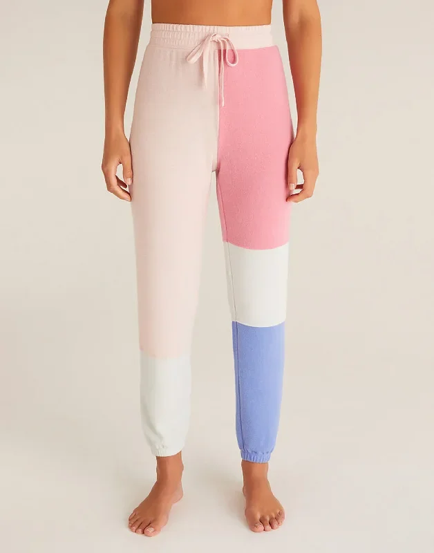 Color Block Jogger by Z Supply - Shell Pink