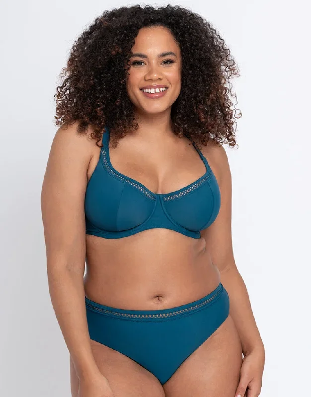 Curvy Kate First Class Multiway Balcony Bikini Top Deep Teal