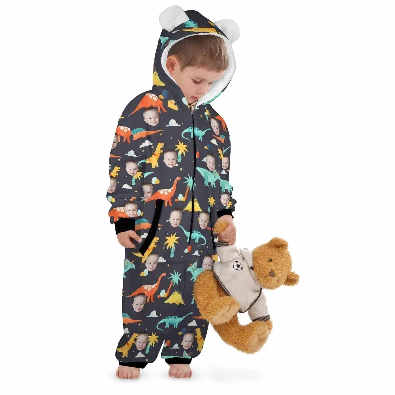 custom-face-dinosaur-childrens-coral-fleece-comfortable-and-warm-zipper-onesie-pajamas-one-piece-sleepwear