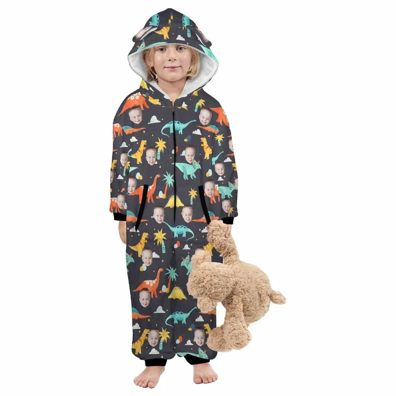 custom-face-dinosaur-childrens-coral-fleece-comfortable-and-warm-zipper-onesie-pajamas-one-piece-sleepwear