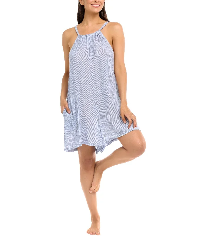 Eidon Swimwear Suri Denim Romper Cover Up 35245690