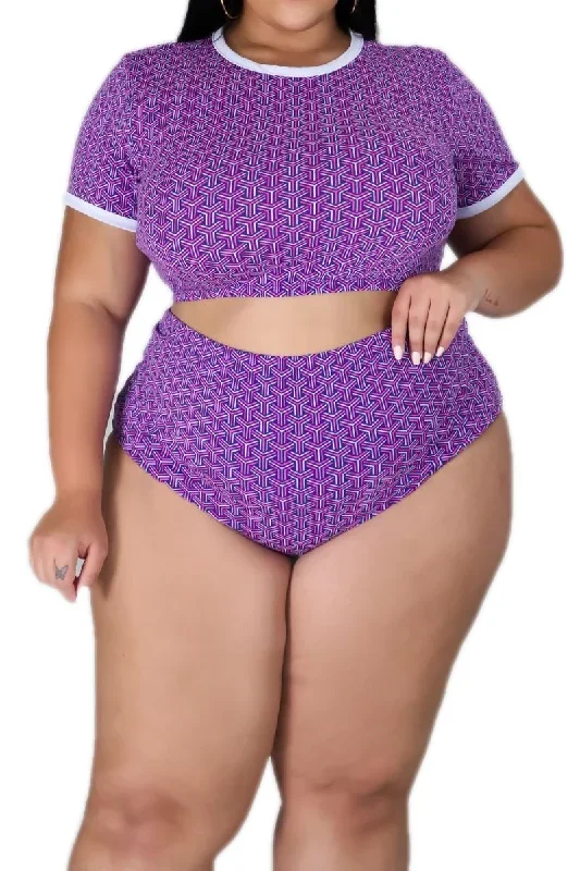 final-sale-plus-size-2-piece-poolside-playsuit-top-bottom-in-purple-puzzle-print