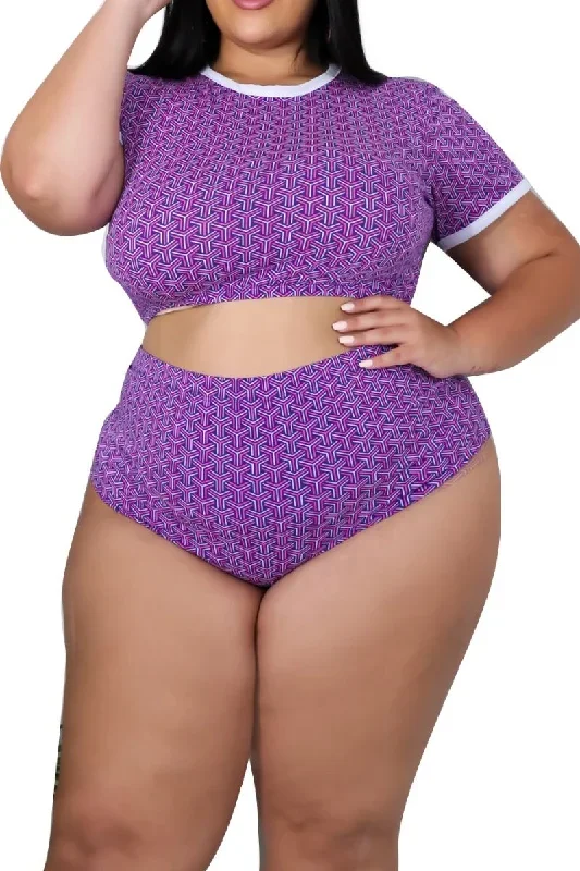 final-sale-plus-size-2-piece-poolside-playsuit-top-bottom-in-purple-puzzle-print