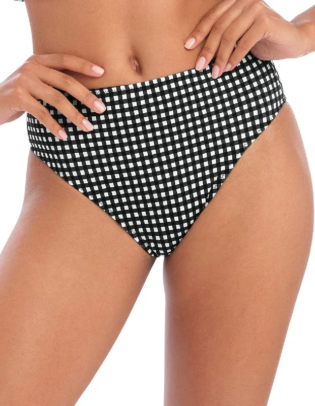 Freya Check In High Waist Brief Monochrome