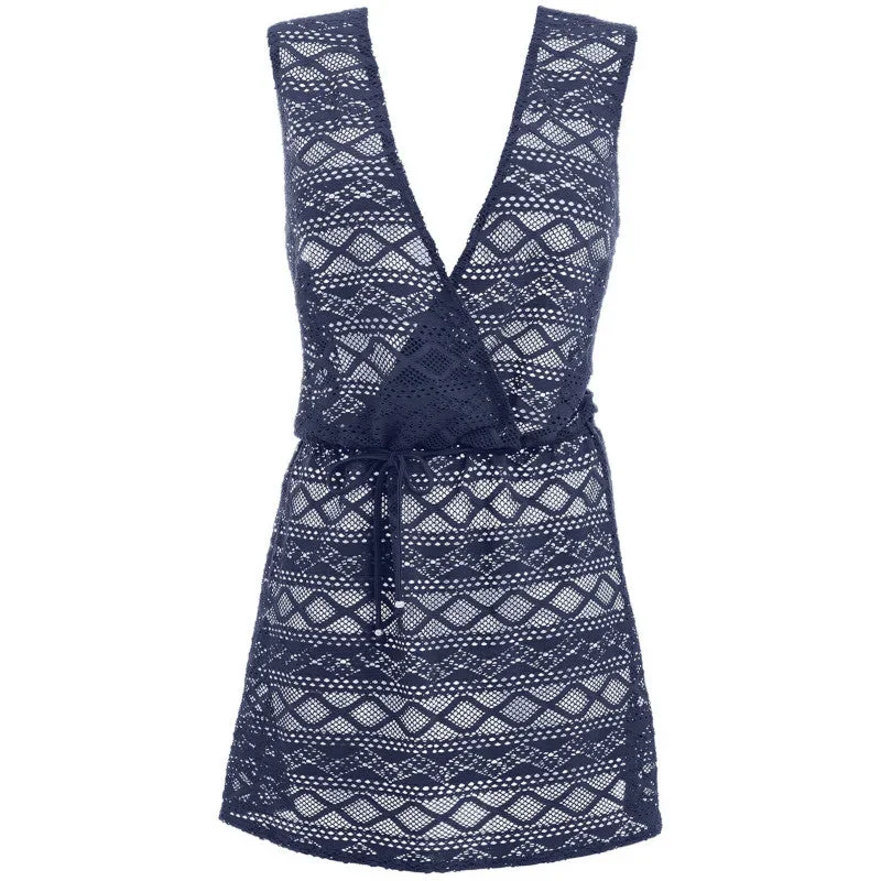 Sundance Beach Cover-Up Dress Denim Blue - Freya Swim