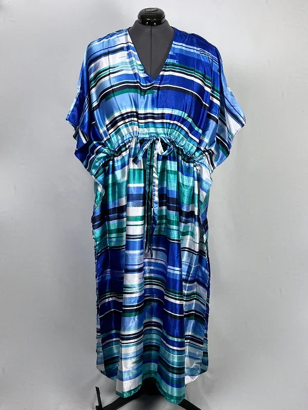 Generation 524 Size Open Blue & White Stripe Caftan NWT