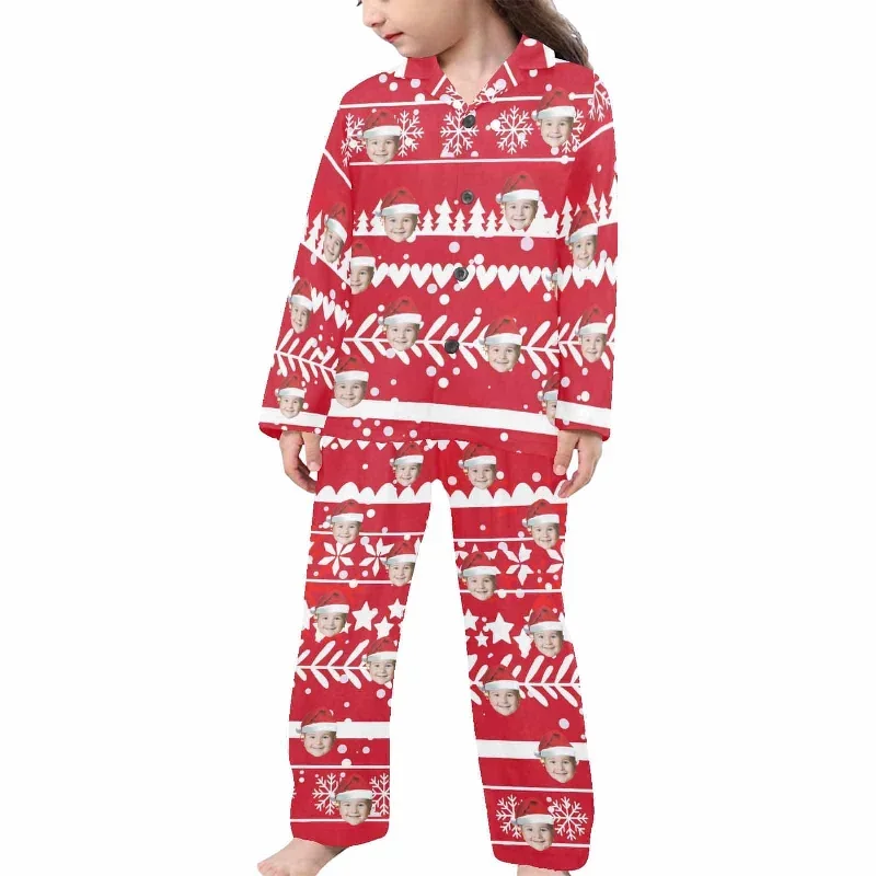 kids-pajamas-custom-face-sleepwear-personalized-christmas-pajama-set