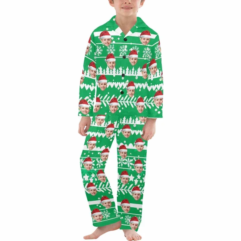 kids-pajamas-custom-face-sleepwear-personalized-christmas-pajama-set