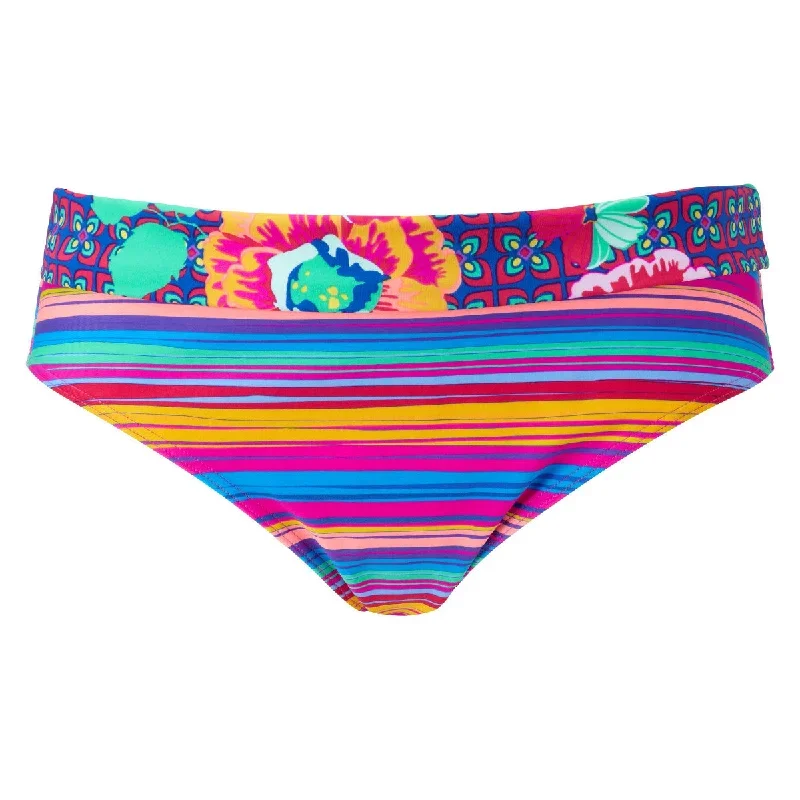 Sun Kiss Stripe Print Fold Bikini Brief Pant - Lepel Swim