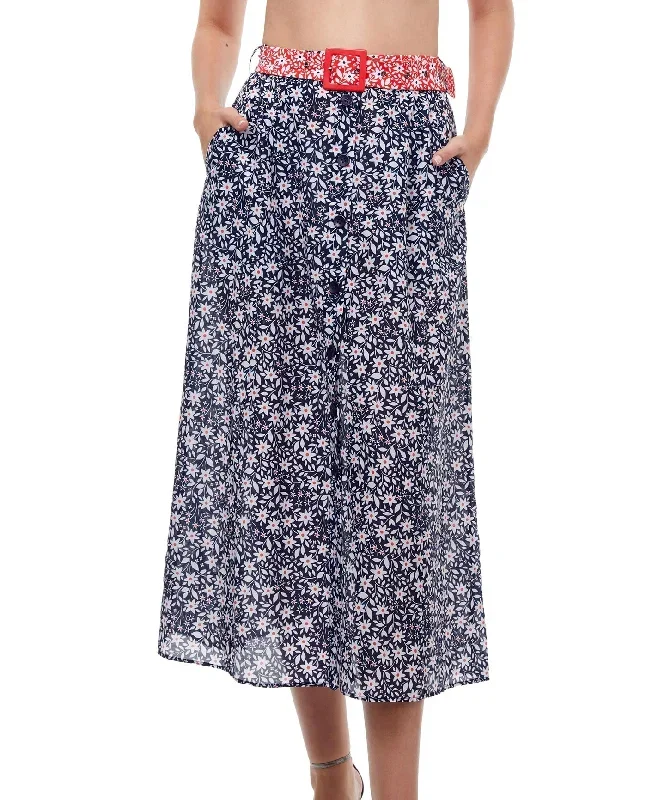 Luma Shimmering Daisies Long Cover Up Skirt