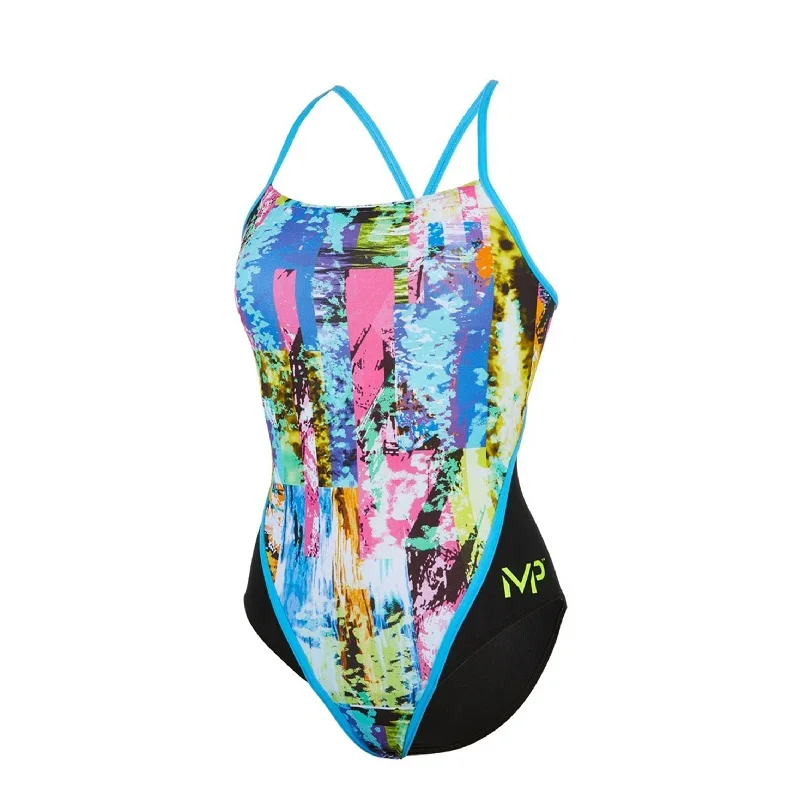 Michael Phelps - Womens Tropic Racer Back L Multicolour Black