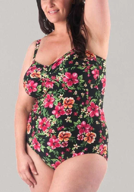 Lucy Twisted Front Plus Size Bather Swimsuit Size 14-30