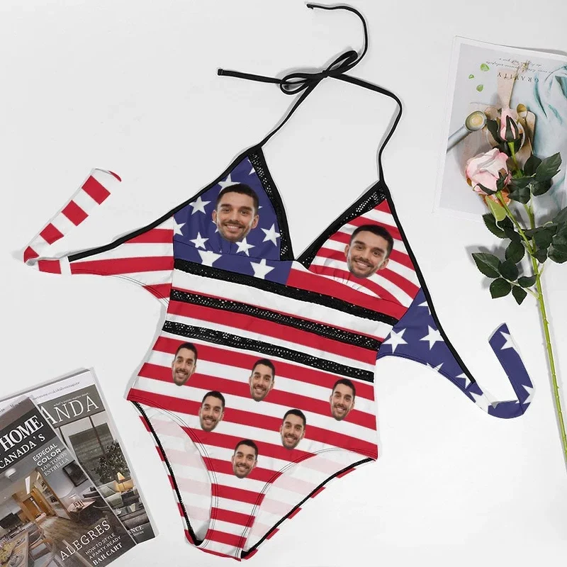 plus-size-swimsuit-custom-face-american-flag-personalized-one-piece-bathing-suit