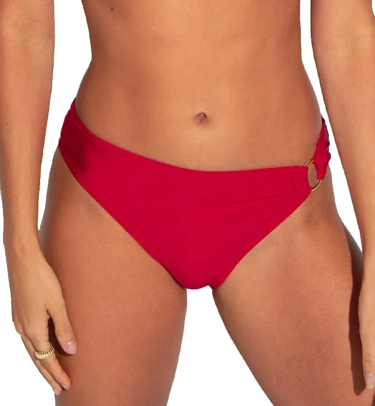 Pour Moi Samoa Ring Detail Swim Brief (20913)- Red