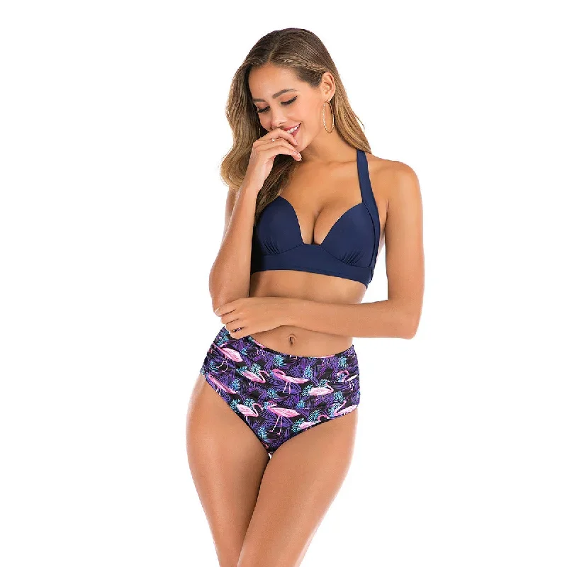 printed-high-waist-split-swimsuit