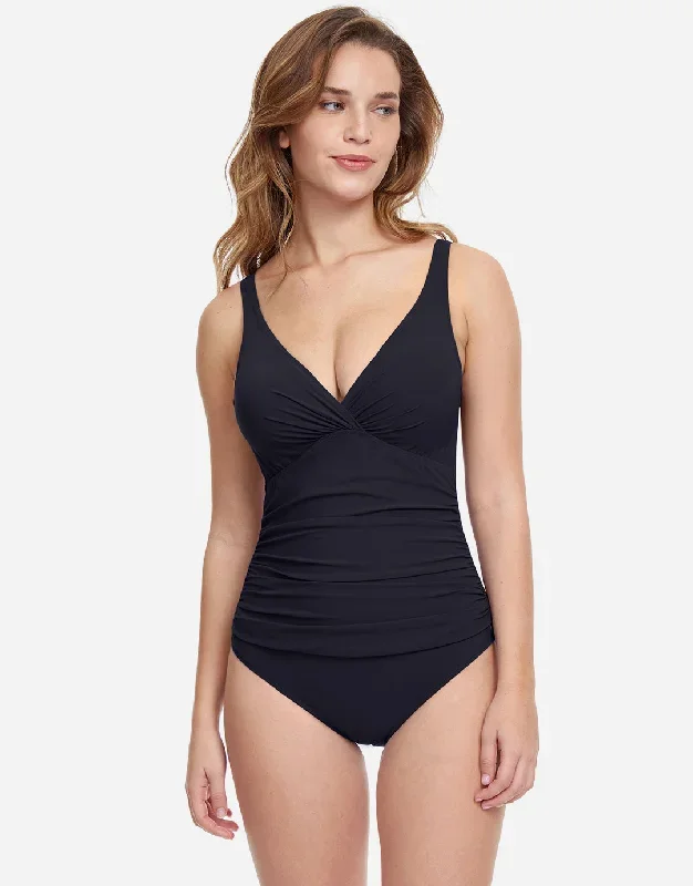 Profile Tutti Frutti Underwired V Neck Swimsuit - Black