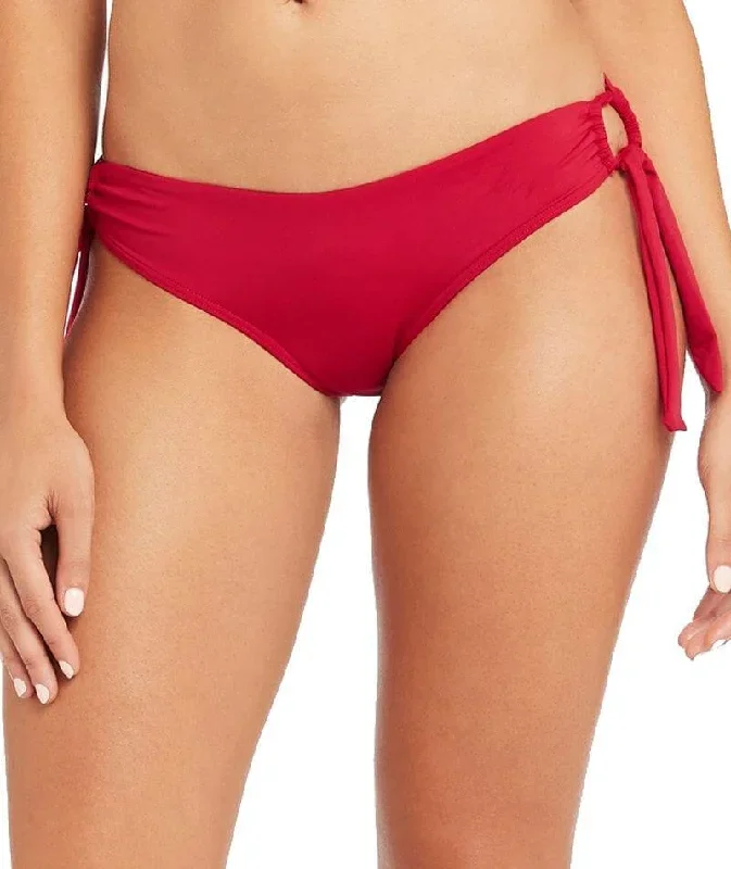 Sea Level Essentials Tie Side Hipster Bikini Brief - Red