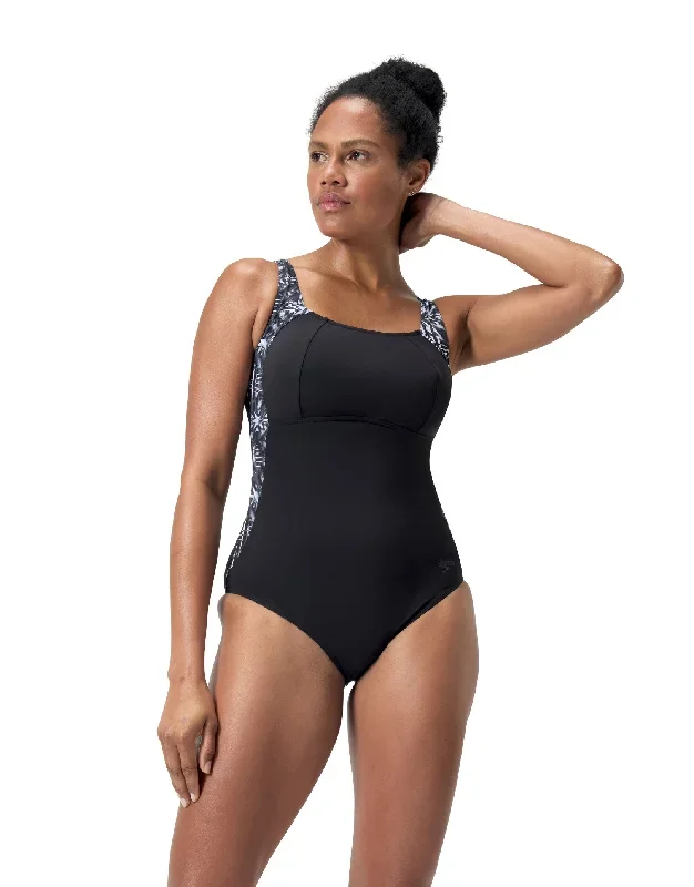 Shaping LunaLustre Swimsuit - Black/Grey