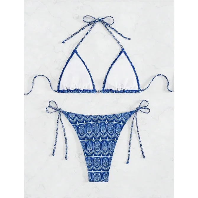 split-bikini-printing-stitching-bandage-swimsuit