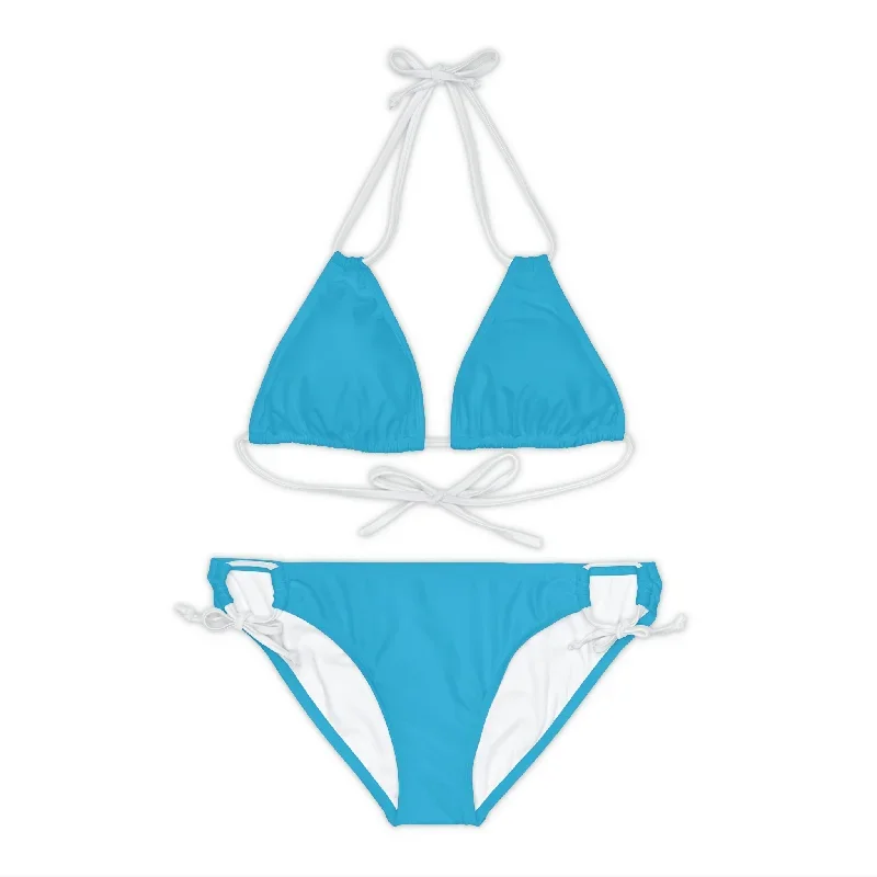 Strappy Bikini Set Turquoise.