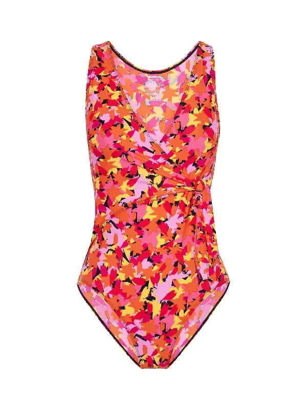 Swimwear Wrap One Piece Light-Moderate Bloom Multi