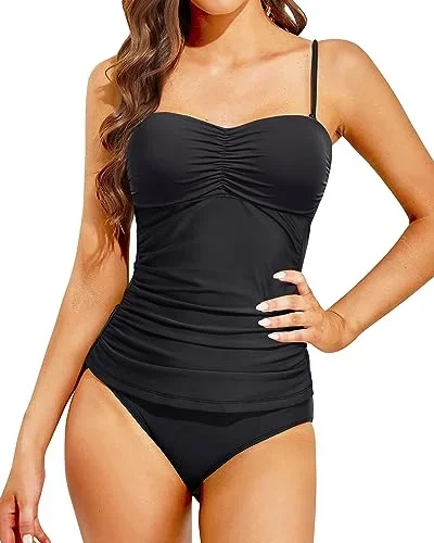 Tummy Control Two Piece Full Coverage Swimsuits