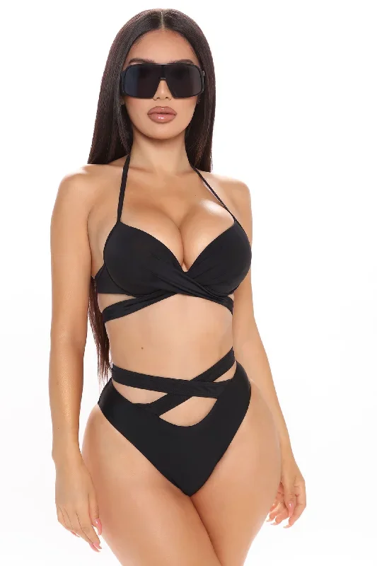 Watch Me Tan 2 Piece Bikini - Black