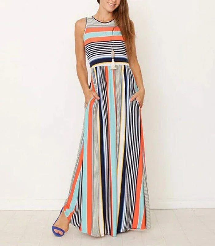 women-ladies-boho-stripe-bodycon-sleeveless-maxi-dress-pocket-high-waist-summer-beach