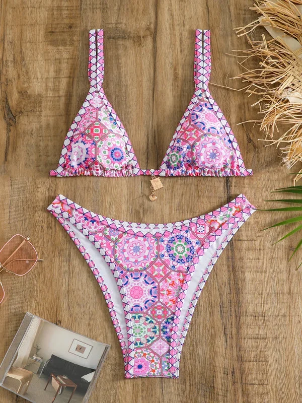 womens-pink-bohemian-print-bikini-with-trinket-detail